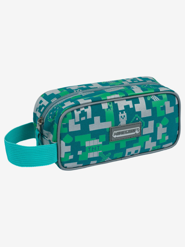 BAAGL  Minecraft Silver Creeper Piórnik Zielony