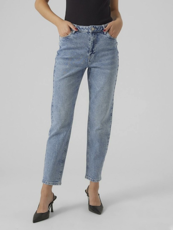 Vero Moda Linda Jeans Modrá