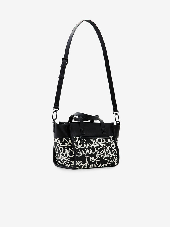 Desigual Lettering Guimar Mini Handbag Negro