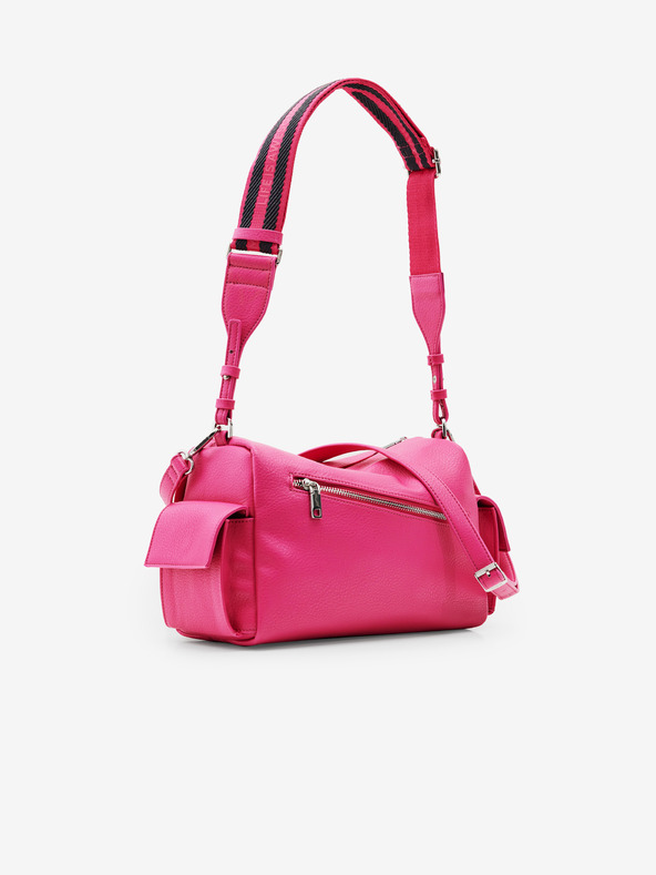 Desigual Half Logo Habana Handbag Rosa