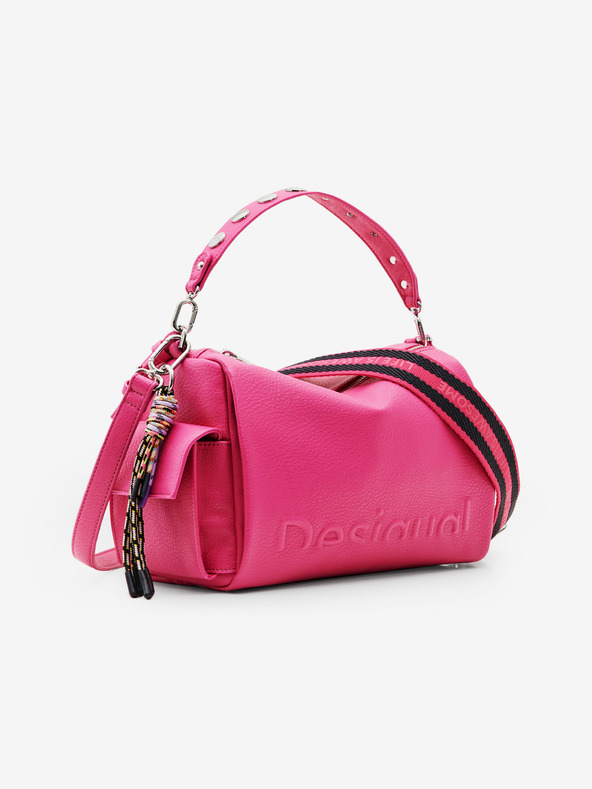 Desigual Half Logo Habana Handbag Rosa