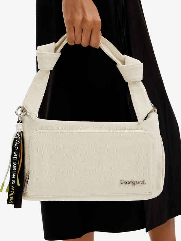 Desigual Textus Urus Maxi Handbag Blanco