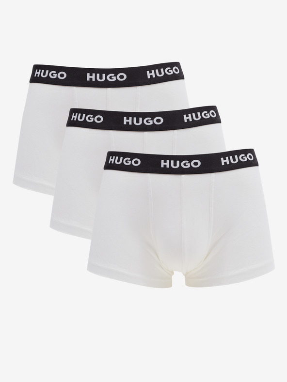 HUGO Trunk Triplet Pack Boxerky 3 ks Bílá