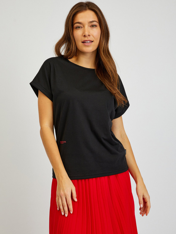 Sam 73 Dorado T-shirt Negro