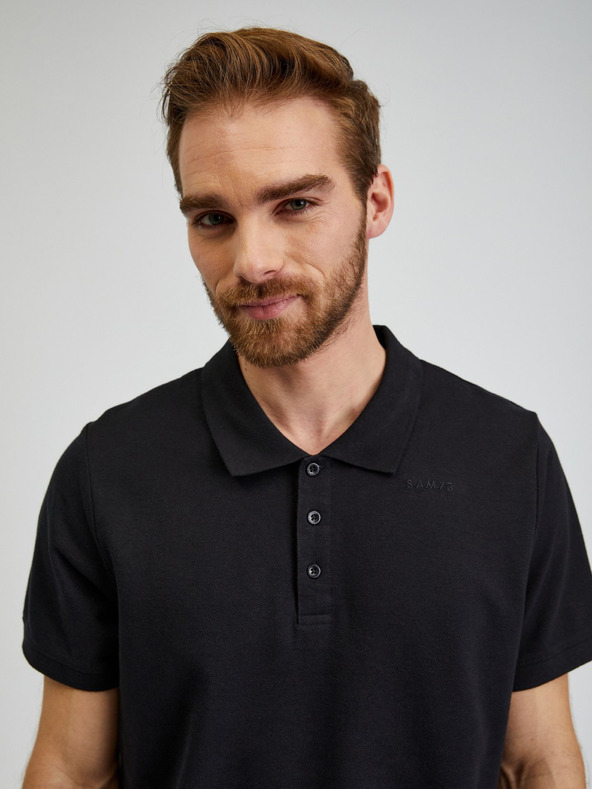 Sam 73 Chryz Polo Shirt Negro