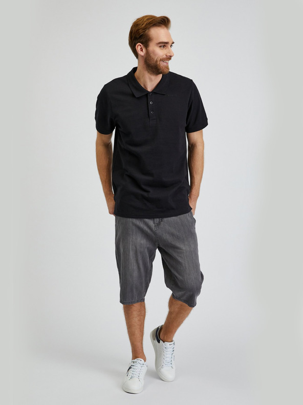 Sam 73 Chryz Polo Shirt Negro