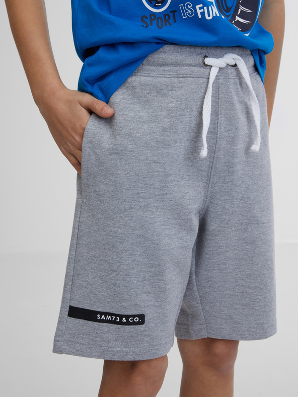 Sam 73 Flop Kids Shorts Gris