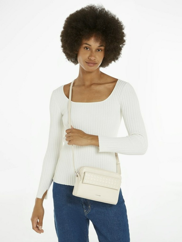 Calvin Klein Bolso Cruzado Blanco