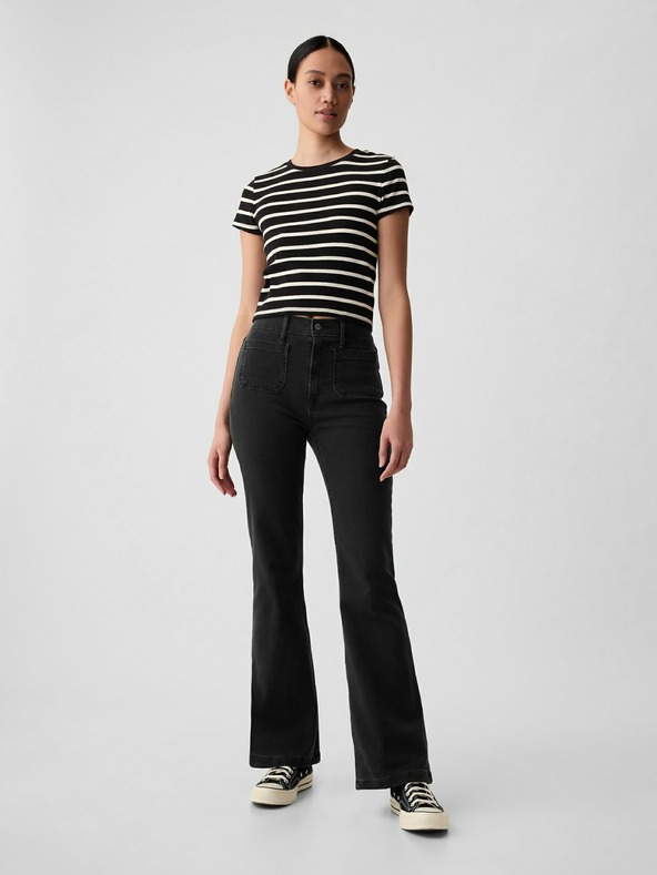 GAP High Rise '70s Flare Jeans Negro