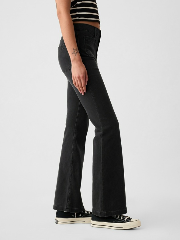 GAP High Rise '70s Flare Jeans Negro