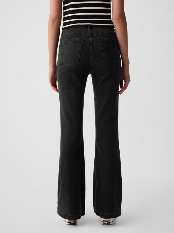 GAP High Rise '70s Flare Jeans Negro