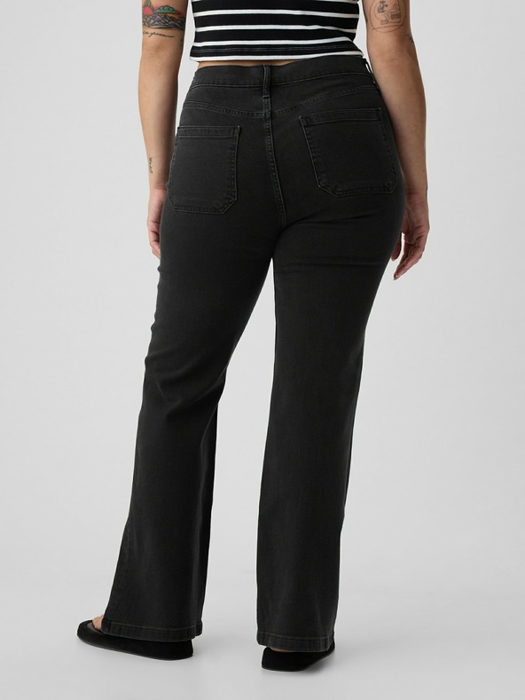 GAP High Rise '70s Flare Jeans Negro