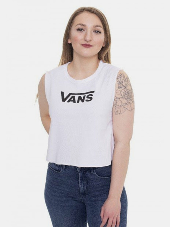 Vans Camiseta De Tirantes Blanco