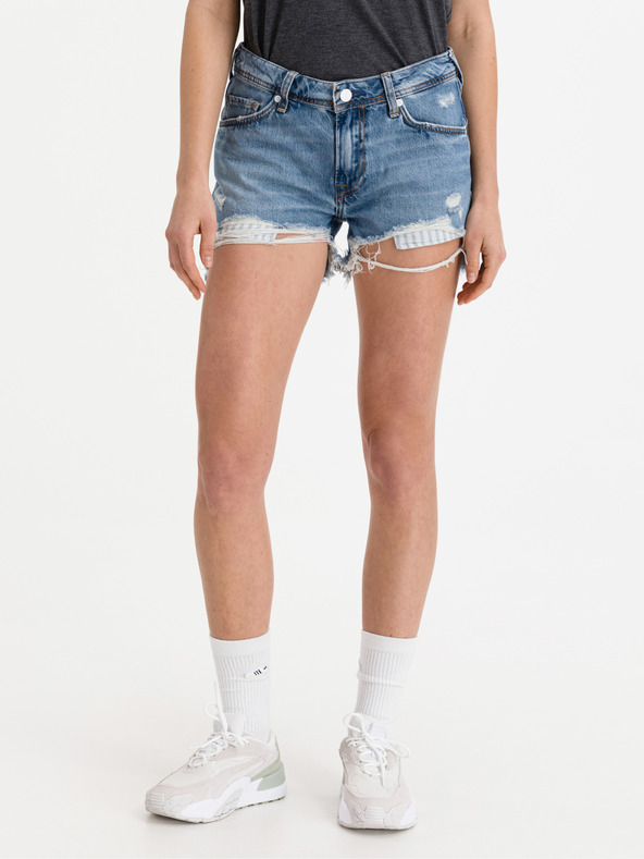 Pepe Jeans Thrasher Destroy Shorts Azul