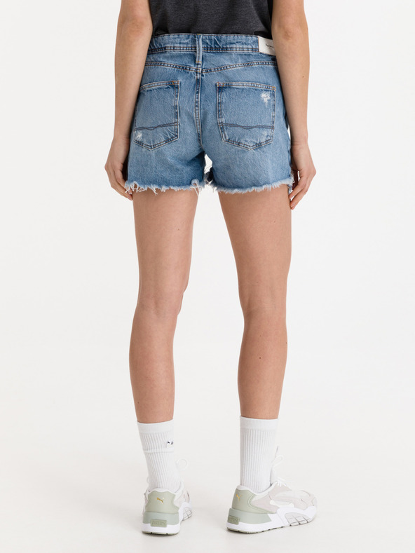 Pepe Jeans Thrasher Destroy Shorts Azul