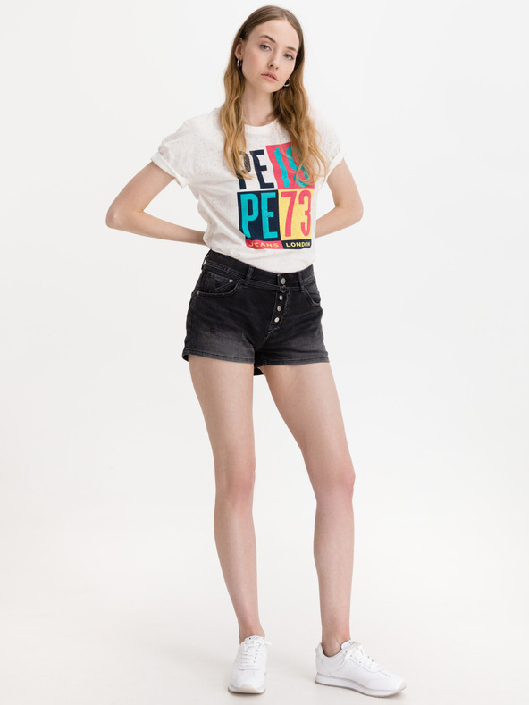 Pepe Jeans Bonita Destroy Shorts Negro