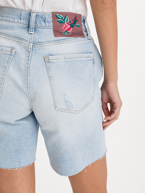 Replay Rose Shorts Azul