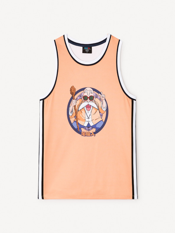 Celio Dragon Ball Top Naranja