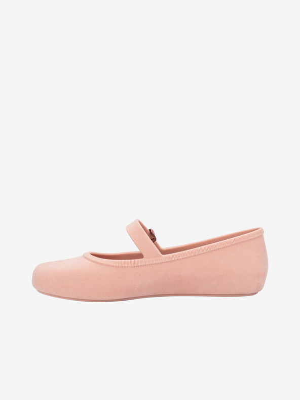 Melissa Soft Ballerina Velvet Baleríny Růžová