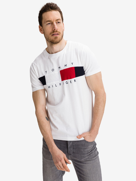 Tommy Hilfiger Textured Flag Triko