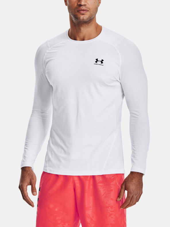 Under Armour UA HG Armour Fitted LS T-shirt Blanco