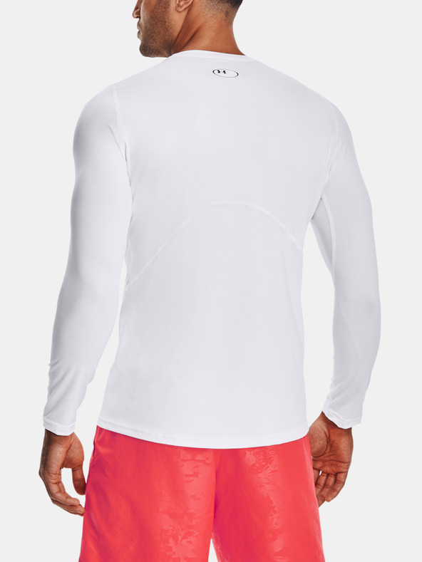 Under Armour UA HG Armour Fitted LS T-shirt Blanco