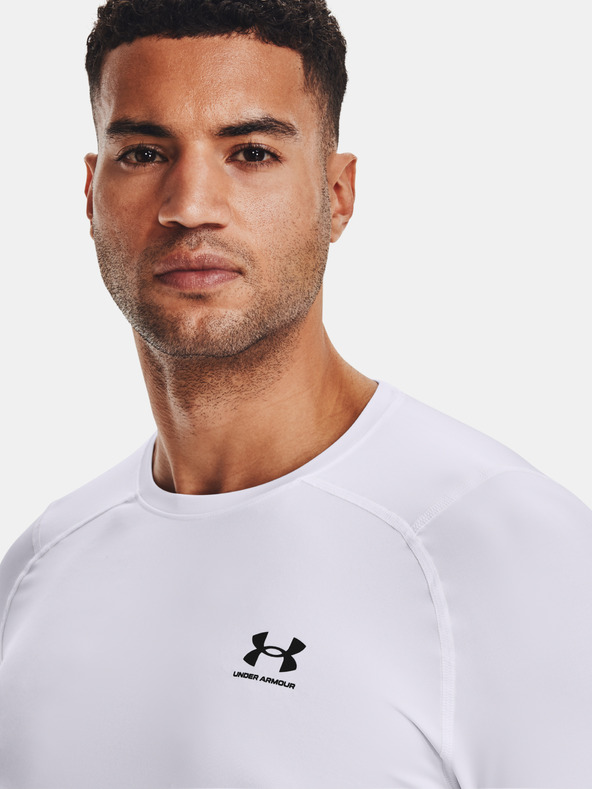 Under Armour UA HG Armour Fitted LS T-shirt Blanco