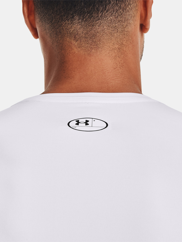 Under Armour UA HG Armour Fitted LS T-shirt Blanco