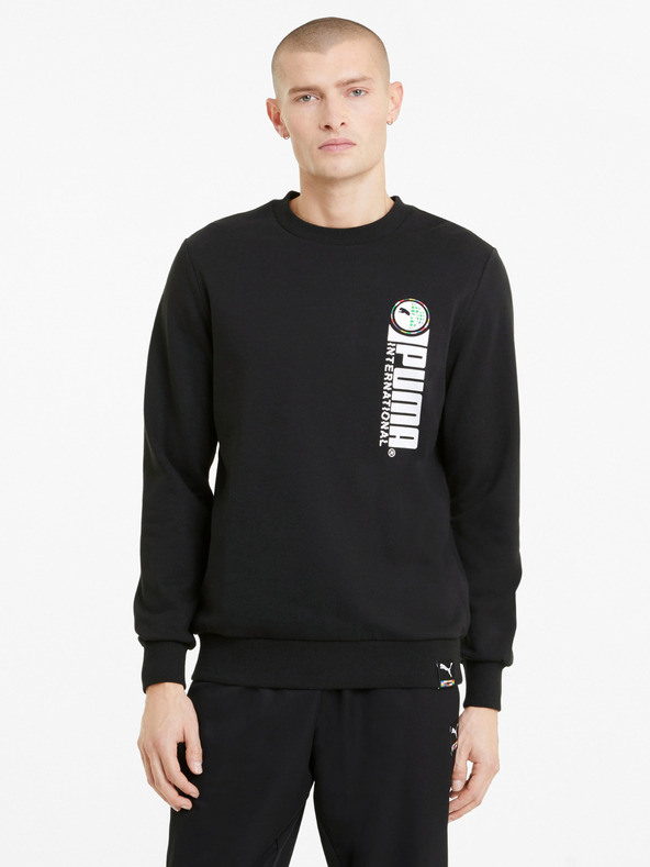 Puma Graphic Crew Sweatshirt Negro