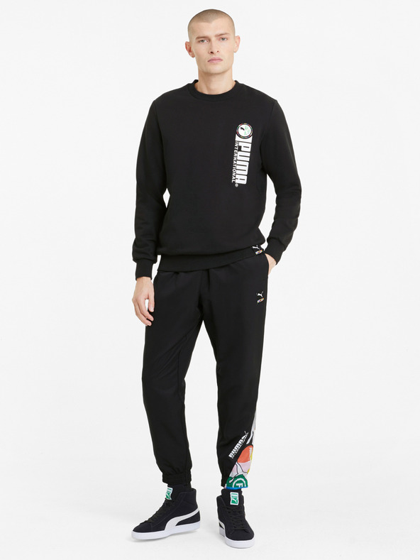 Puma Graphic Crew Sweatshirt Negro