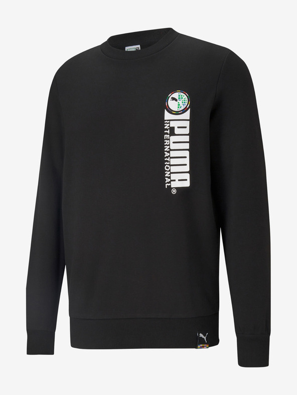 Puma Graphic Crew Sweatshirt Negro