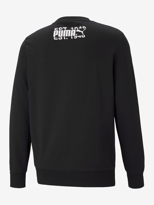 Puma Graphic Crew Sweatshirt Negro