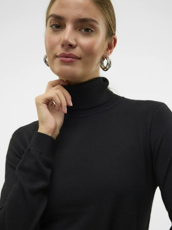 Vero Moda Iris Turtleneck Negro