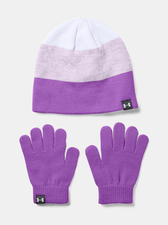 Under Armour G Beanie Glove Combo Children's Set Violeta