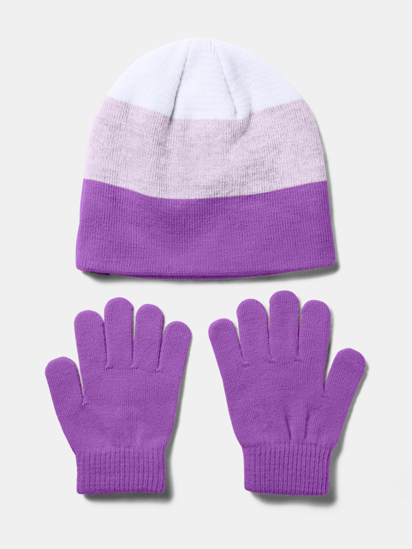 Under Armour G Beanie Glove Combo Children's Set Violeta