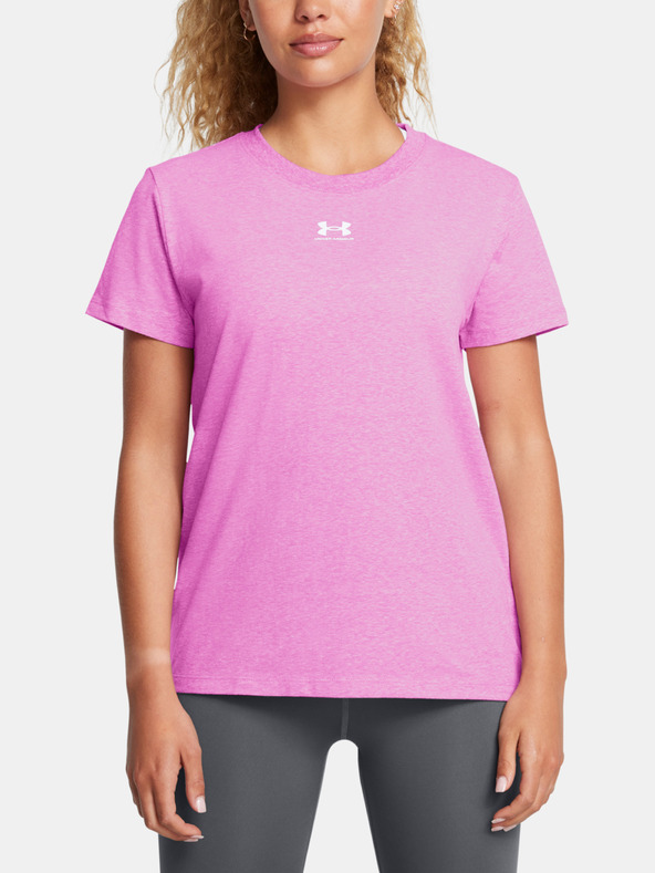 Under Armour UA Rival Core SS T-shirt Violeta