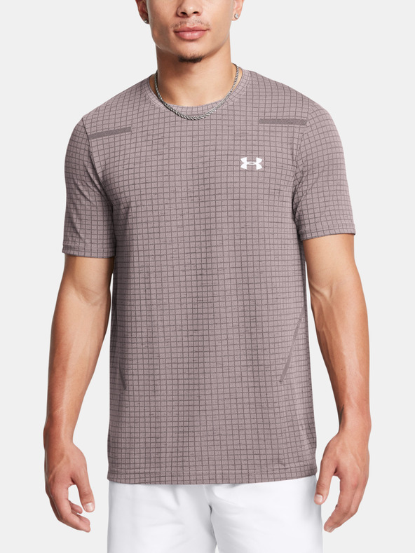 Under Armour Vanish Seamless Grid SS T-shirt Gris