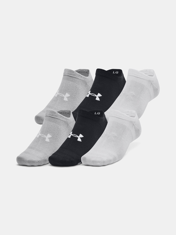 Under Armour UA Essential No Show Ponožky 6 párů Černá