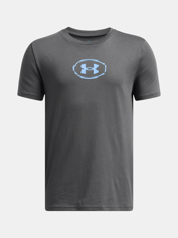 Under Armour UA B Slice Logo SS Kids T-shirt Gris