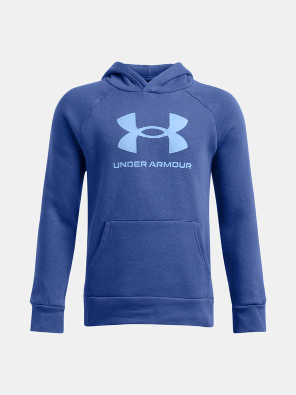 Under Armour UA Rival Fleece BL Hoodie Kids Sweatshirt Azul