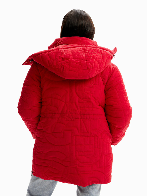 Desigual Tulip Winter Jacket Rojo