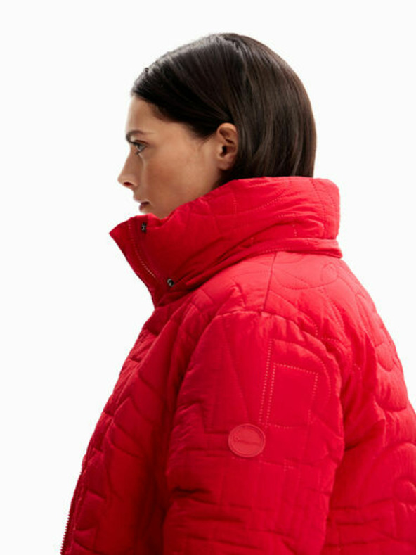 Desigual Tulip Winter Jacket Rojo