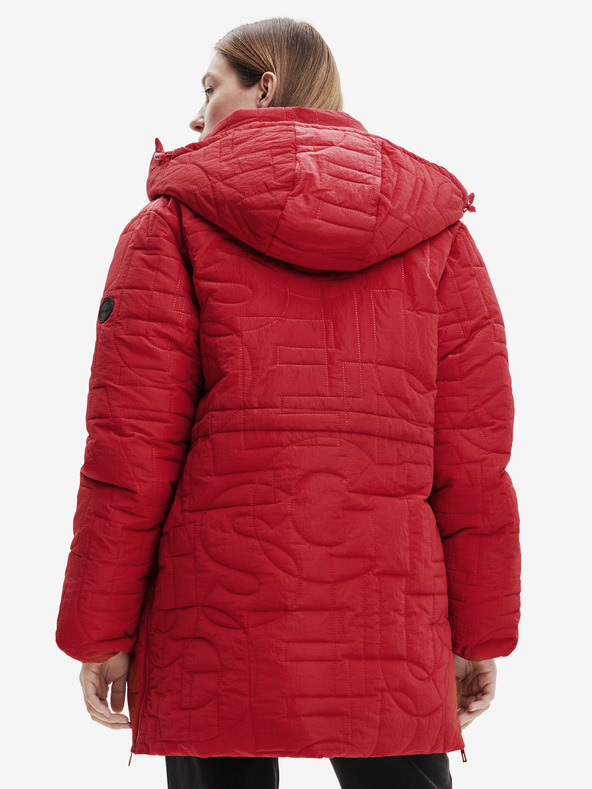 Desigual Tulip Winter Jacket Rojo