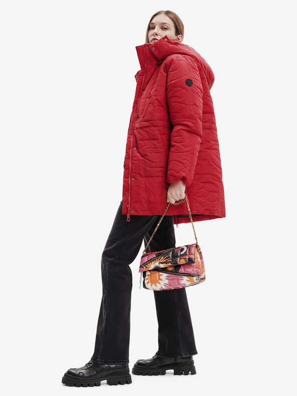 Desigual Tulip Winter Jacket Rojo