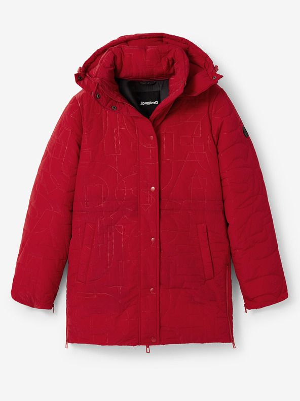 Desigual Tulip Winter Jacket Rojo