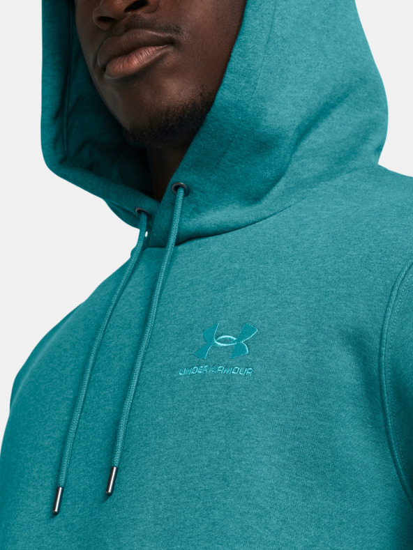 Under Armour UA Essential Fleece Hoodie Sweatshirt Azul