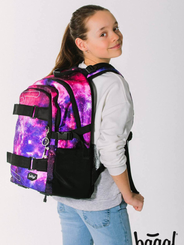 BAAGL  Skate Galaxy Backpack Violeta