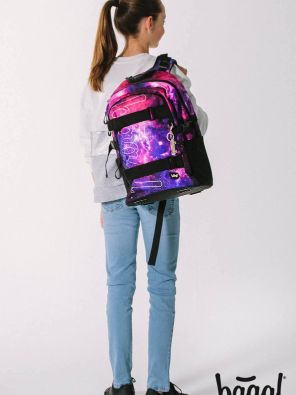 BAAGL  Skate Galaxy Backpack Violeta