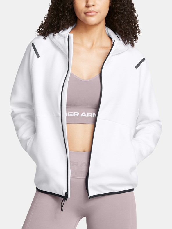 Under Armour Unstoppable Fleece FZ Sweatshirt Blanco