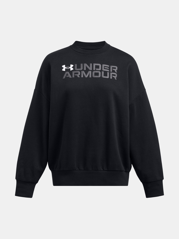 Under Armour Rival Fleece WordmarkOS Crew Sweatshirt Negro